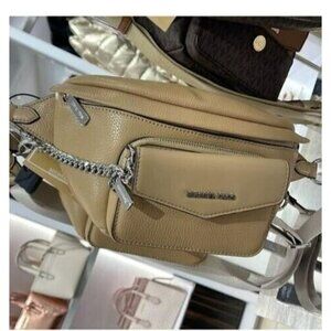 ❤️Michael Kors  Bag Purse Maisie 2 In 1 Waist Pack Fanny Belt MK Tan Travel Tan